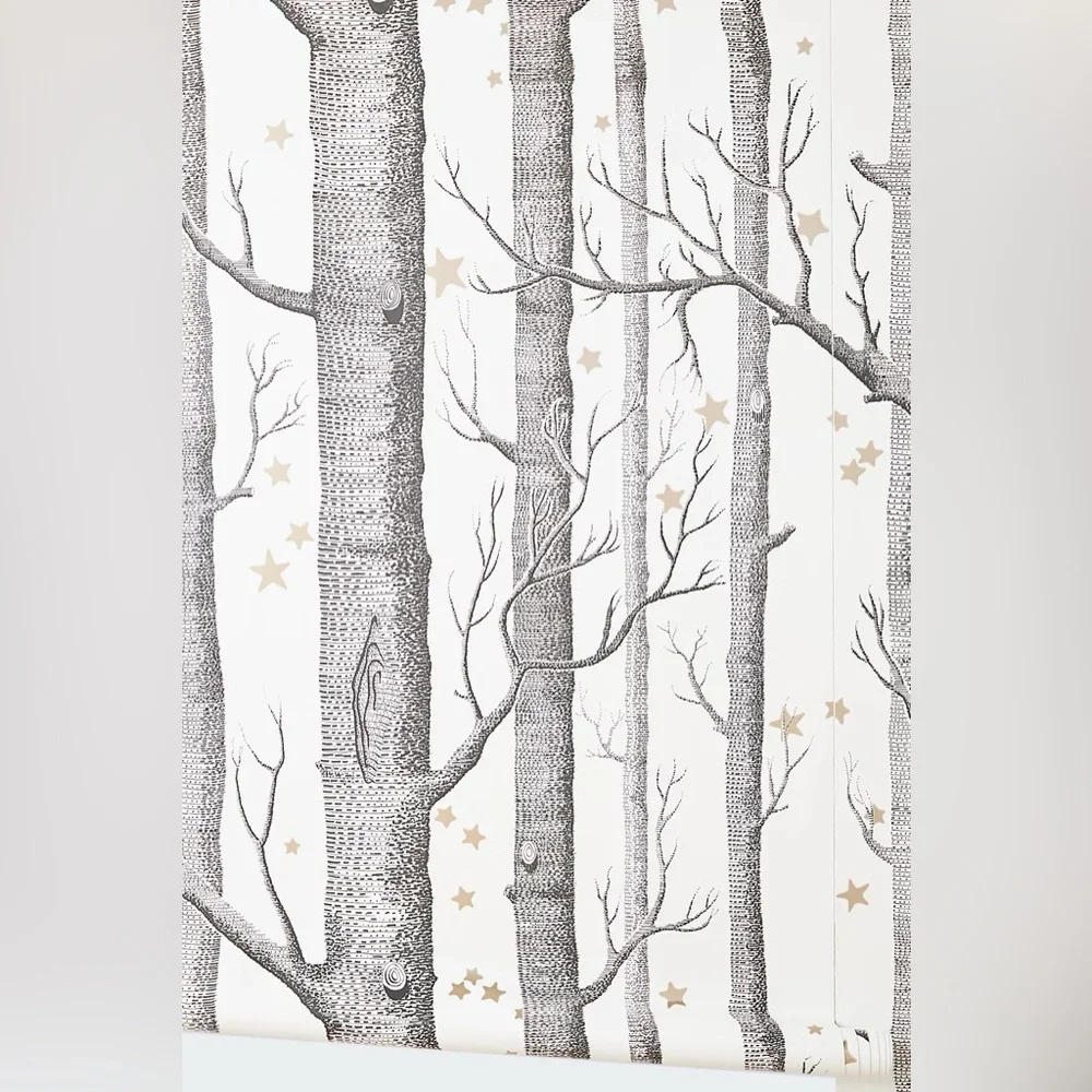 New Anthropologie Home Decor Woods & Stars Cole & Sons Wallpaper Wall Paper